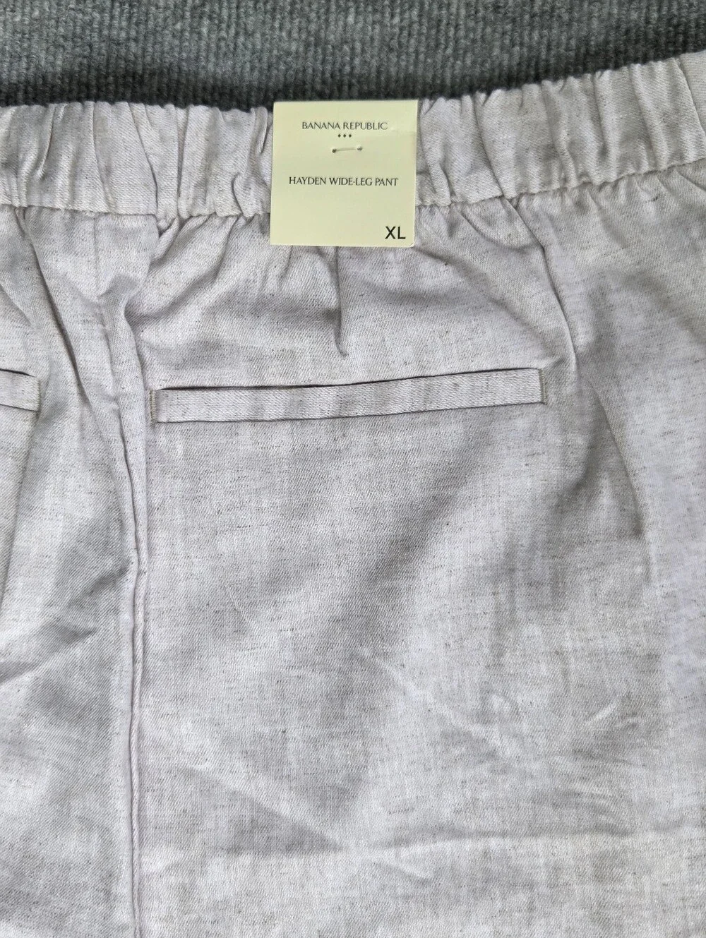 NWT Banana Republic Hayden Wide Leg High-Rise Linen Blend Pants Size-XL